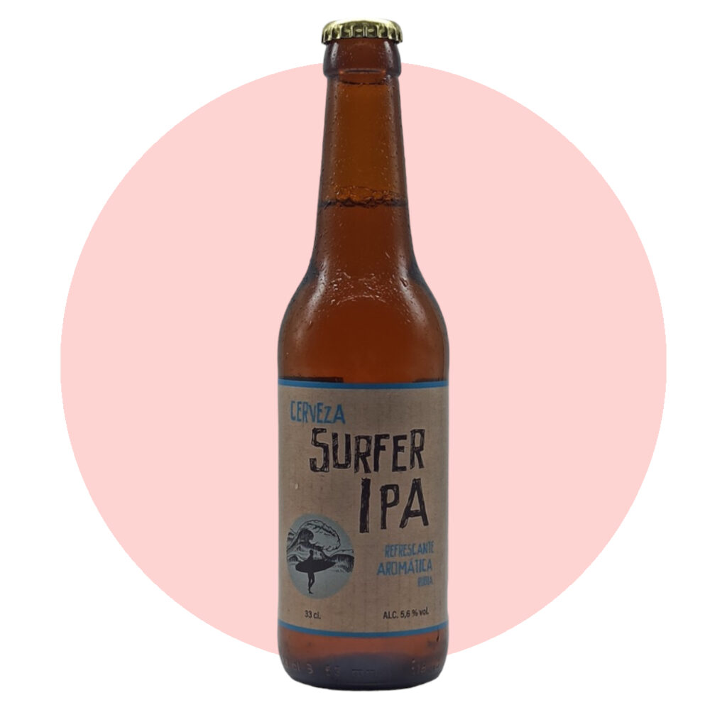 Botella 33cl cerveza BANDA Surfer IPA